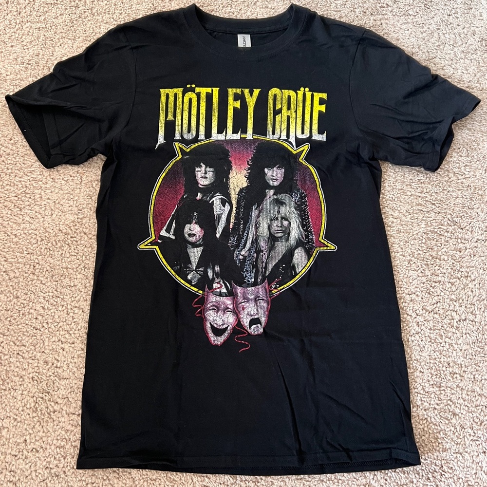 Motley Crue theater of pain pentagram tee size S